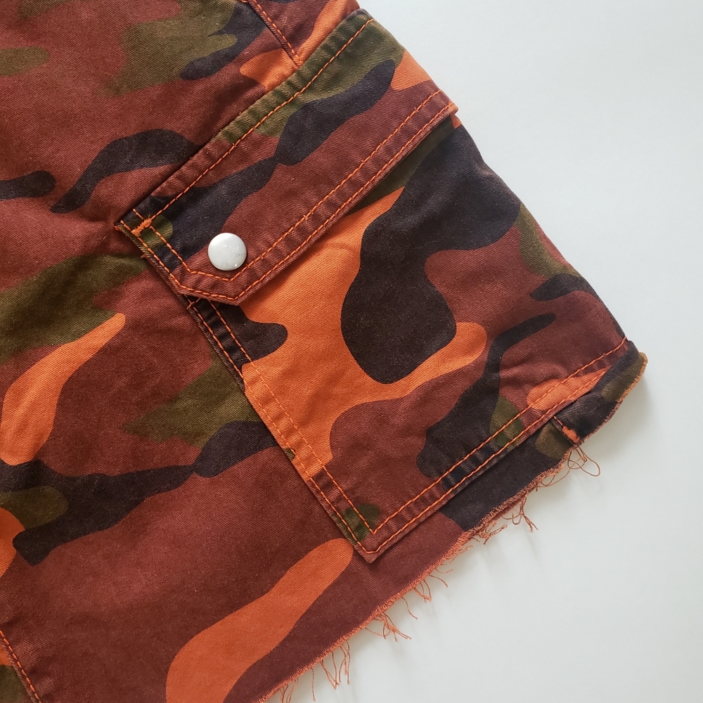 XS BDG Overdyed Camo Mini Skirt - Picture 6 of 8
